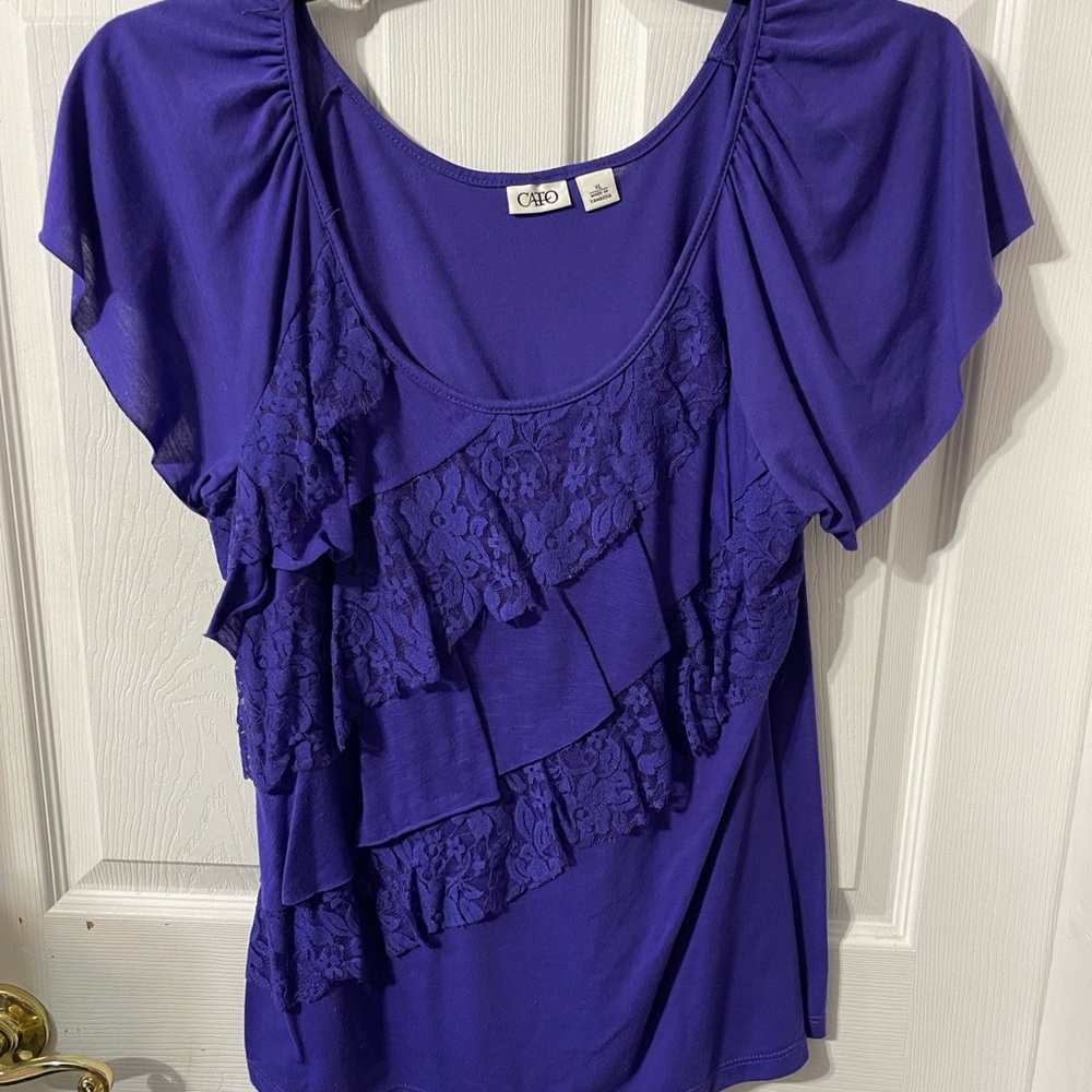 Cato purple XL blouse.